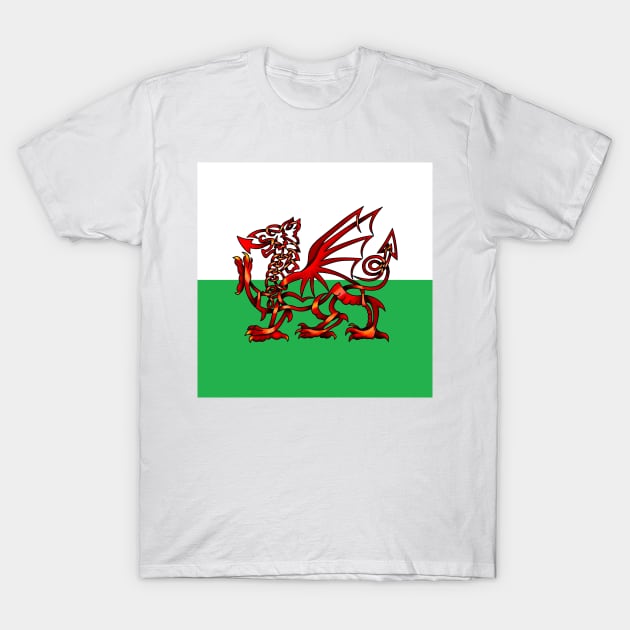 Welsh Dragon T-Shirt by KnotYourWorld4